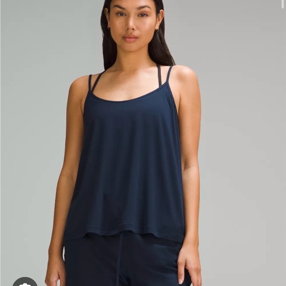 lululemon athletica Tops - Lululemon Athletica Modal Silk Blend Spaghetti strapped Tank Top